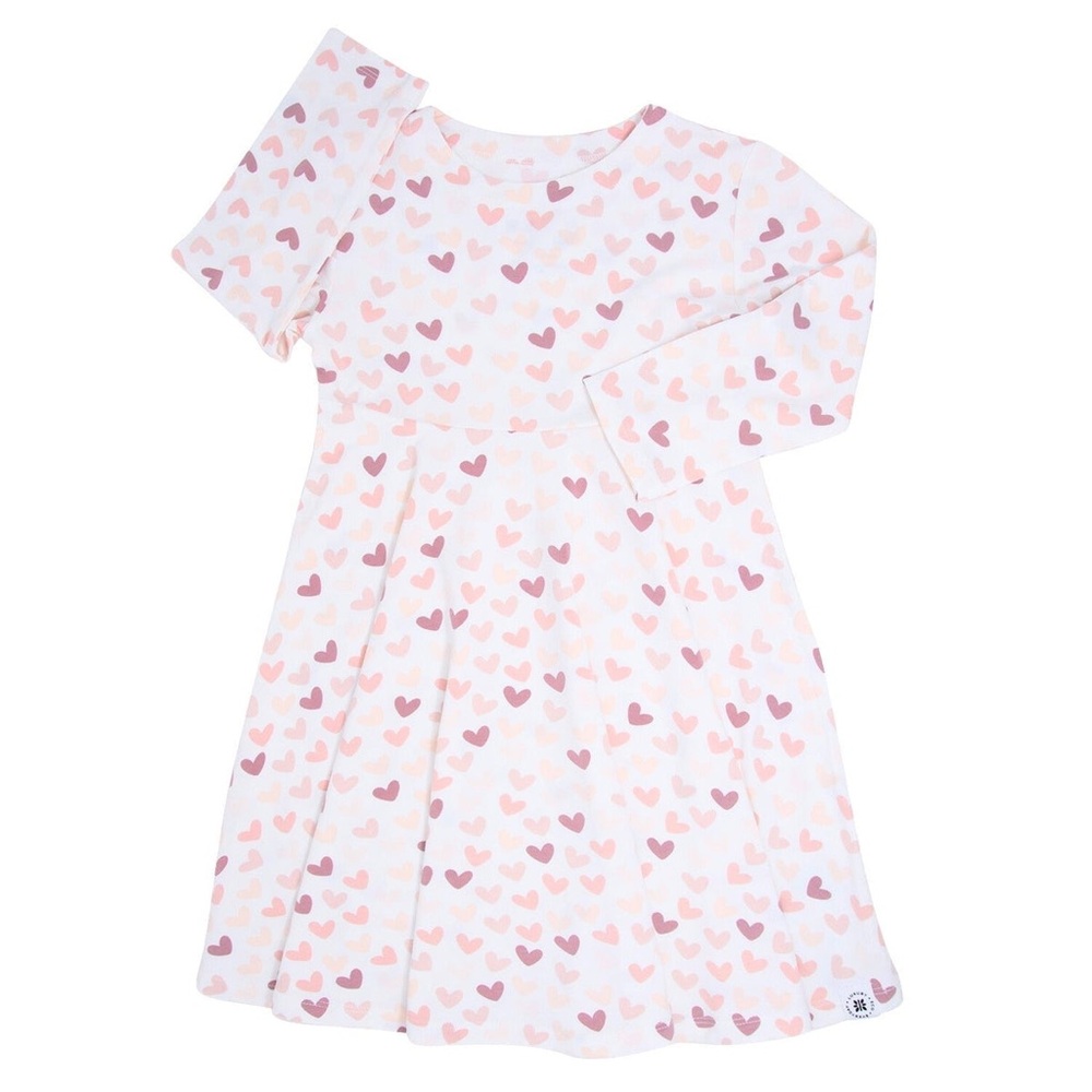 🆕 NWT Sweet Bamboo Emma Heart Dress & Pink Pants - 3T